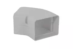 ClimaConnect 45° codo plano para conducto de montaje 100 mm - RAL 9010