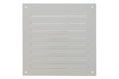 Rejilla exterior cuadrada 150x150mm aluminio - RAL9010