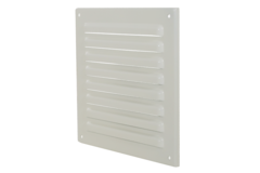 Rejilla exterior cuadrada 150x150mm aluminio - RAL9010