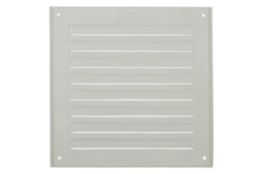 Rejilla exterior cuadrada 150x150mm aluminio - RAL9010