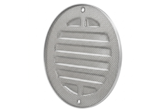 Rejilla exterior redonda 160 mm - aluminio anodizado