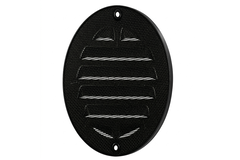 Rejilla exterior redonda 125 mm aluminio - RAL9005 30% brillo