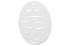 Rejilla exterior redonda 200 mm aluminio - RAL9016