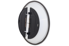 Rejilla de techo redonda con diseño fijo, Ø 250 mm - RAL9010