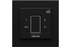 Tapa negra para sensor de control empotrado Orcon CO₂ 15RF