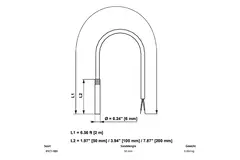 Sensor de temperatura por cable Belimo PT1000 50x6 mm - 2 metros - 01CT-1BH