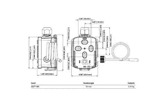 Sensor de temperatura por cable Belimo 4-20 mA - sonda 50x6 mm - 2 metros - 22CT-14H