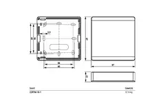 Sensor ambiental Belimo para CO₂, humedad y temperatura - MP-Bus - 22RTM-18-1