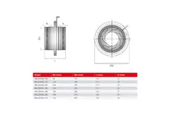Válvula iris 160 mm - acero inoxidable 316L - IRIS160