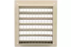 Rejilla exterior de aluminio 100x100 mm - RAL 1015