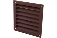 Rejilla exterior aluminio 100x100 mm - RAL 8016