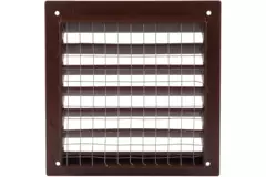 Rejilla exterior aluminio 100x100 mm - RAL 8016