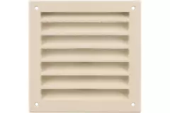 Rejilla exterior de aluminio 100x100 mm - RAL 1015