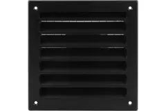 Rejilla exterior de aluminio 100x100 mm - RAL 9005