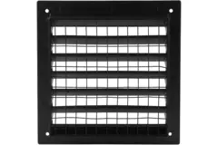 Rejilla exterior de aluminio 100x100 mm - RAL 9005
