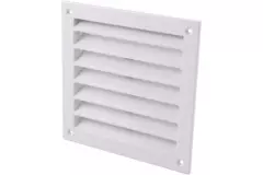 Rejilla exterior aluminio 100x100 mm - RAL 9016