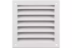 Rejilla exterior aluminio 100x100 mm - RAL 9016