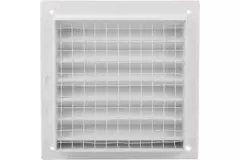 Rejilla exterior aluminio 100x100 mm - RAL 9016