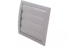 Rejilla de ventilación de lamas de ventilación por sobrepresión de 150x150 de diámetro: 100 gris - ND10ZP