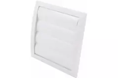 Rejilla de ventilación de lamas de ventilación por sobrepresión de 150x150 de diámetro: 100 blanco - ND10Z