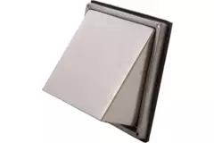 Rejilla frontal de acero inoxidable de 100 mm con compuerta antirretorno de entrada alta - EL-SS-BD100 SS