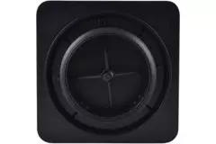 Válvula ClimaConnect Design cuadrada de Ø 125 mm - negra