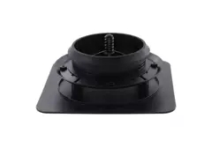 Válvula ClimaConnect Design cuadrada de Ø 125 mm - negra