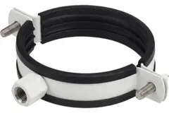 Soporte metálico de 125 mm de diámetro con goma (envío a cargo del destinatario) RAL9010