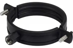 Soporte metálico de 200 mm de diámetro con goma (envío por cuenta del destinatario) RAL9005