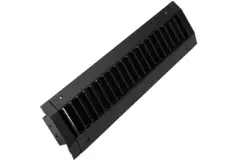 Rejilla de conducto ClimaConnect con doble ajuste, 1025 x 125 mm, para tubos de 315 a 900 mm - RAL 9005