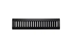 Rejilla de conducto ClimaConnect con doble ajuste, 1025 x 125 mm, para tubos de 315 a 900 mm - RAL 9005