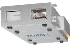 Cajas de tratamiento de aire Maxivent WTW con intercambiador de calor de contracorriente de 700 m³/h y batería de agua caliente a la derecha - PHE 700 F WOJR