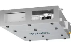 Cajas de tratamiento de aire Maxivent WTW con intercambiador de calor de contracorriente de 2800 m³/h y batería de agua caliente a la derecha - PHE 2800 F WOJR