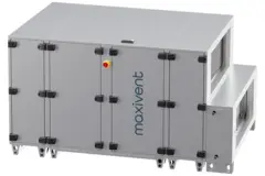 Cajas de tratamiento de aire Maxivent WTW con intercambiador de calor de contracorriente de 5000 m³/h con batería de agua caliente en posición horizontal a la izquierda - PHE 5000 H WOJL T 01
