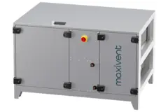 Cajas de tratamiento de aire Maxivent WTW con rueda de calor de 1500 m³/h y batería de agua caliente, horizontal a la derecha - RHE 1500 H WOJR