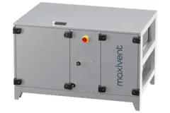 Cajas de tratamiento de aire Maxivent WTW con rueda de calor de 1500 m³/h y batería DX, horizontal a la derecha - RHE 1500 H ODJR