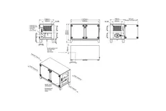 Cajas de tratamiento de aire Maxivent WTW con intercambiador de calor de contracorriente de 700 m³/h con batería de agua caliente, horizontal a la derecha - PHE 700 H WOJR