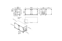 Cajas de tratamiento de aire Maxivent WTW con intercambiador de calor de contracorriente de 2000 m³/h con batería DX, horizontal a la derecha - PHE 2000 H ODJR