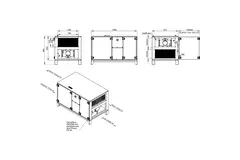 Cajas de tratamiento de aire Maxivent WTW con rueda de calor de 2000 m³/h, horizontal-horizontal a la izquierda - RHE 2000 H OOJL