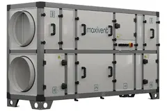 Unidad de tratamiento de aire Maxivent con recuperación de calor, intercambiador a contracorriente, caudal de aire 1200 m³/h horizontal derecha - M4512