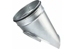 Pieza de sillín Ø 160 mm - 150 mm (45°) - Galvanizada