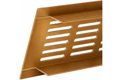 Rejilla de zócalo de aluminio - cobre cepillado L=300 mm x H=40 mm - RA430G