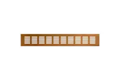 Rejilla de zócalo de aluminio - cobre cepillado L = 400 mm x H = 60 mm - RA640G