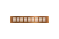 Rejilla de zócalo de aluminio - cobre cepillado L=400 mm x H=80 mm - RA840G