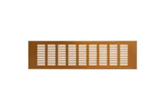 Rejilla de zócalo de aluminio - cobre cepillado L = 400 mm x H = 100 mm - RA1040G
