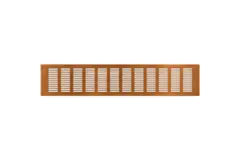 Rejilla de zócalo de aluminio - cobre cepillado L = 500 mm x H = 100 mm - RA1050G