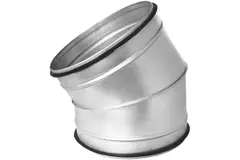 Codo helicoidal redondo 30º Ø 250 mm para tubos helicoidales