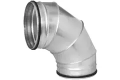 Codo helicoidal redondo 90º Ø 250 mm para tubos helicoidales