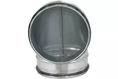 Codo helicoidal corto y redondo 90º Ø 100 mm para tubos helicoidales