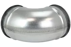 Codo helicoidal corto y redondo 90º Ø 100 mm para tubos helicoidales